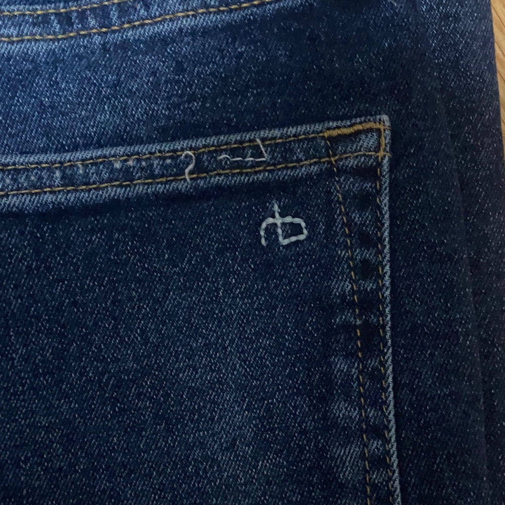 Rag & Bone Harlow Mid Rise Straight Denim - Picture 4 of 4
